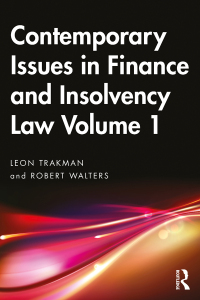 Cover image: Contemporary Issues in Finance and Insolvency Law Volume 1 1st edition 9781032318813