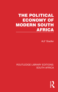 Imagen de portada: The Political Economy of Modern South Africa 1st edition 9781032321011