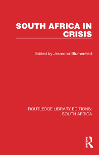 Cover image: South Africa in Crisis 1st edition 9781032323596