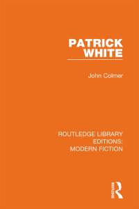 Cover image: Patrick White 1st edition 9780367281267