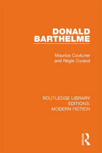 Cover image: Donald Barthelme 1st edition 9780367343637