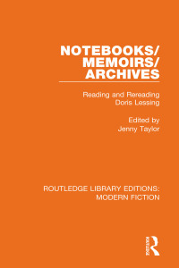 Cover image: Notebooks/Memoirs/Archives 1st edition 9780367347048