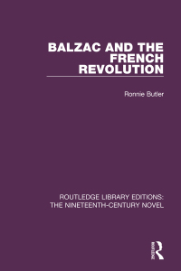 Titelbild: Balzac and the French Revolution 1st edition 9781138674271