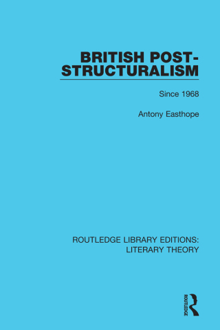 Imagen de portada: British Post-Structuralism 1st edition 9781138685390