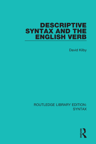 Cover image: Descriptive Syntax and the English Verb 1st edition 9781138698406