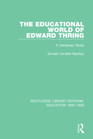 Imagen de portada: The Educational World of Edward Thring 1st edition 9781138215436