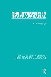 Cover image: The Interview in Staff Appraisal 1st edition 9781138285828