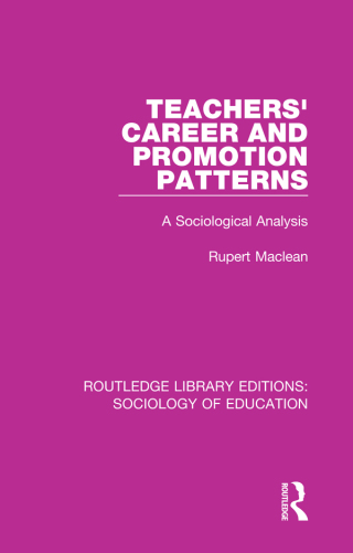 Omslagafbeelding: Teachers' Career and Promotion Patterns 1st edition 9780415790345