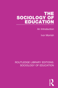 Cover image: The Sociology of Education 1st edition 9781138629844