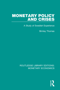 Immagine di copertina: Monetary Policy and Crises 1st edition 9781138634329