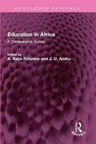 Cover image: Education in Africa 1st edition 9781032326665