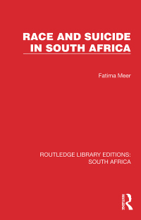 صورة الغلاف: Race and Suicide in South Africa 1st edition 9781032326757