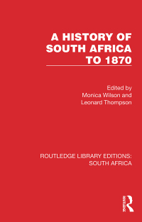 Cover image: A History of South Africa to 1870 1st edition 9781032316277