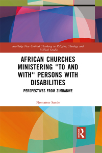 Cover image: African Churches Ministering 'to and with' Persons with Disabilities 1st edition 9781032188065