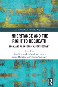 Cover image: Inheritance and the Right to Bequeath 1st edition 9781032331577