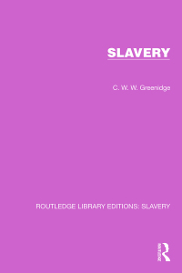 Imagen de portada: Slavery 1st edition 9781032313344