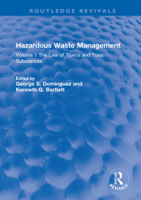 Omslagafbeelding: Hazardous Waste Management 1st edition 9780367260095