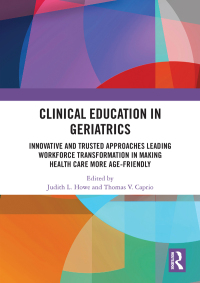 Cover image: Clinical Education in Geriatrics 1st edition 9780367352882