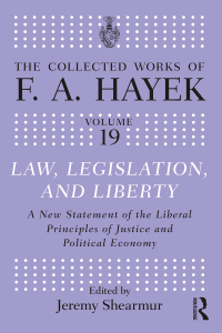 Cover image: Law, Legislation, and Liberty 1st edition 9780415035323