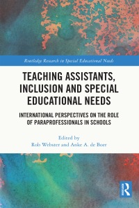 Imagen de portada: Teaching Assistants, Inclusion and Special Educational Needs 1st edition 9781032208626