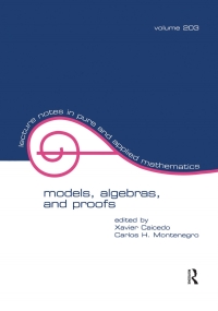 Imagen de portada: Models, Algebras, and Proofs 1st edition 9780824719708