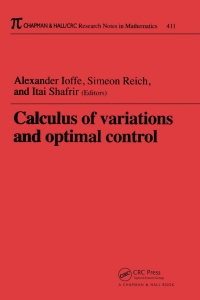 Cover image: Calculus of Variations and Optimal Control 1st edition 9781138404069