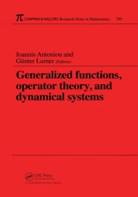 Imagen de portada: Generalized Functions, Operator Theory, and Dynamical Systems 1st edition 9780849306198