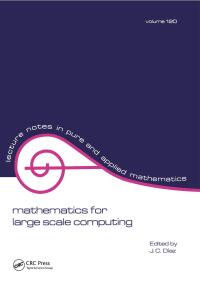 Cover image: Mathematics for Large Scale Computing 1st edition 9781138413283