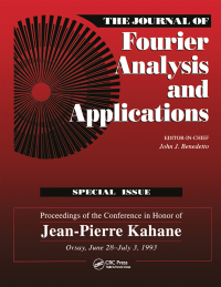 Cover image: Journal of Fourier Analysis and Applications Special Issue 1st edition 9780849315152