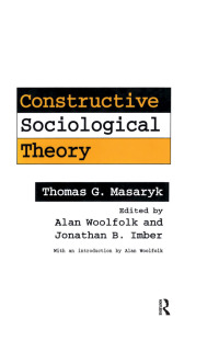 Cover image: Constructive Sociological Theory 1st edition 9781560001645