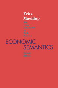 Imagen de portada: Economic Semantics 2nd edition 9781138522602