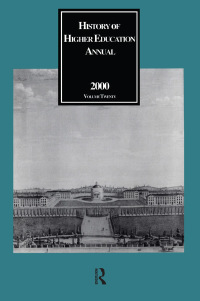 Cover image: History of Higher Education Annual: 2000 1st edition 9781138525115