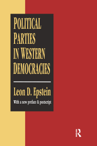 Cover image: Political Parties in Western Democracies 1st edition 9781138530195