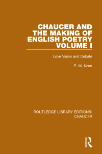 Cover image: Chaucer and the Making of English Poetry, Volume 1 1st edition 9780367357504