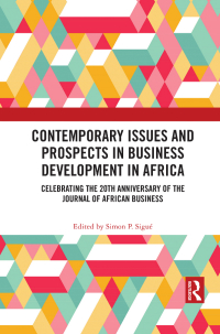 Cover image: Contemporary Issues and Prospects in Business Development in Africa 1st edition 9780367355296