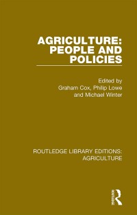 صورة الغلاف: Agriculture: People and Policies 1st edition 9780367356453