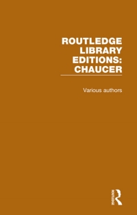表紙画像: Routledge Library Editions: Chaucer 1st edition 9781032833118