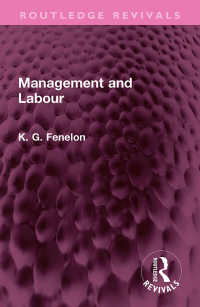 Cover image: Management and Labour 1st edition 9781032347929