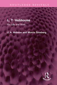 Cover image: L. T. Hobhouse 1st edition 9781032350943