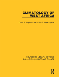 Imagen de portada: Climatology of West Africa 1st edition 9780367362508