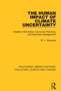 Titelbild: The Human Impact of Climate Uncertainty 1st edition 9780367362645