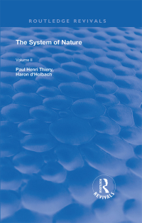 Imagen de portada: The System of Nature 1st edition 9780367244996