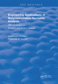 Cover image: Engineering Applications of Noncommutative Harmonic Analysis 1st edition 9780367257187