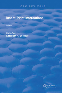 Imagen de portada: Insect-Plant Interactions 1st edition 9780367259907