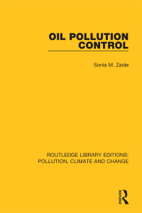 Cover image: Oil Pollution Control 1st edition 9780367362966