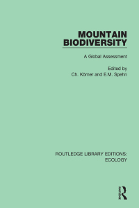 Cover image: Mountain Biodiversity 1st edition 9781032808482