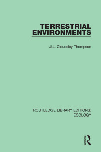 Cover image: Terrestrial Environments 1st edition 9780367353964