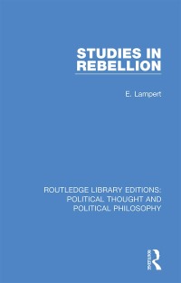 Cover image: Studies in Rebellion 1st edition 9780367233945