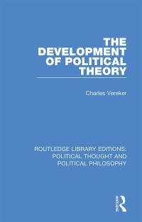 Cover image: The Development of Political Theory 1st edition 9781032808550