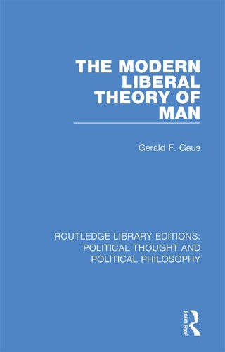 表紙画像: The Modern Liberal Theory of Man 1st edition 9781032807928